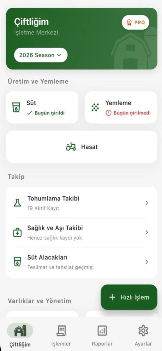 Ekinia Çiftliğim ekranı